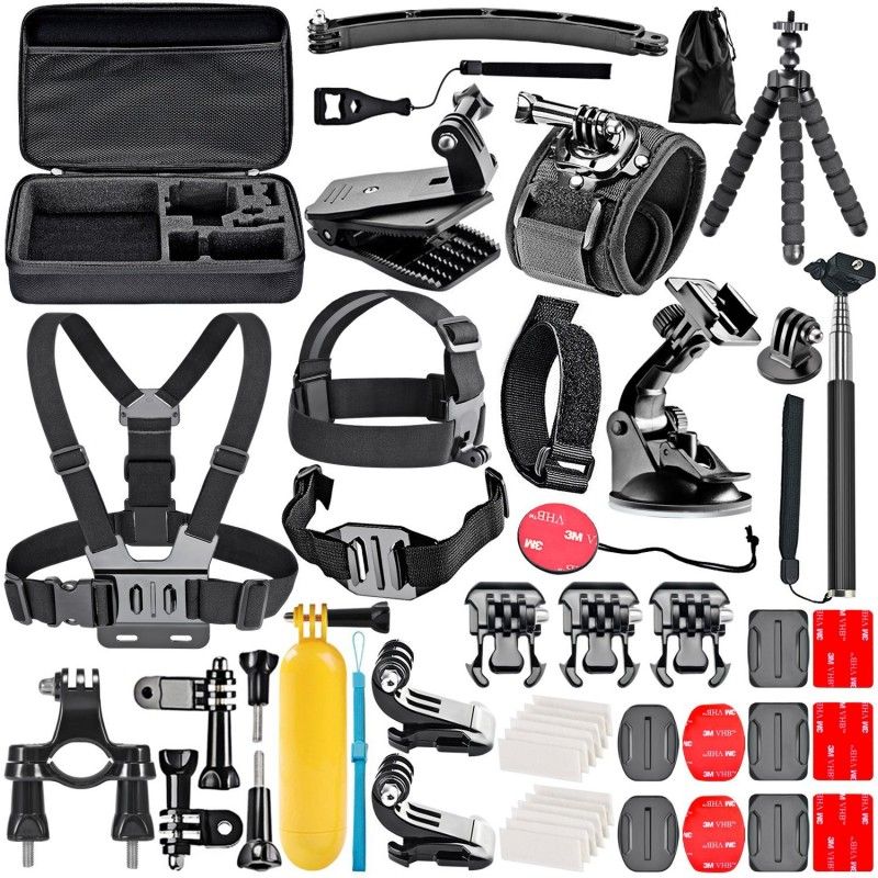 MIX BOX 50 in 1 Accessory Kit Compatible with GoPro Hero & DJI Osmo Action