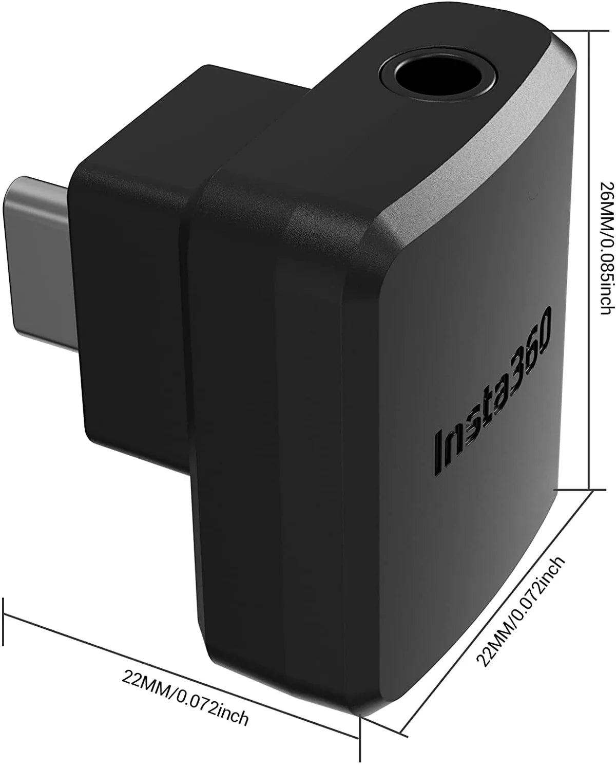 Insta 360 One RS Horizontal Mic Adapter