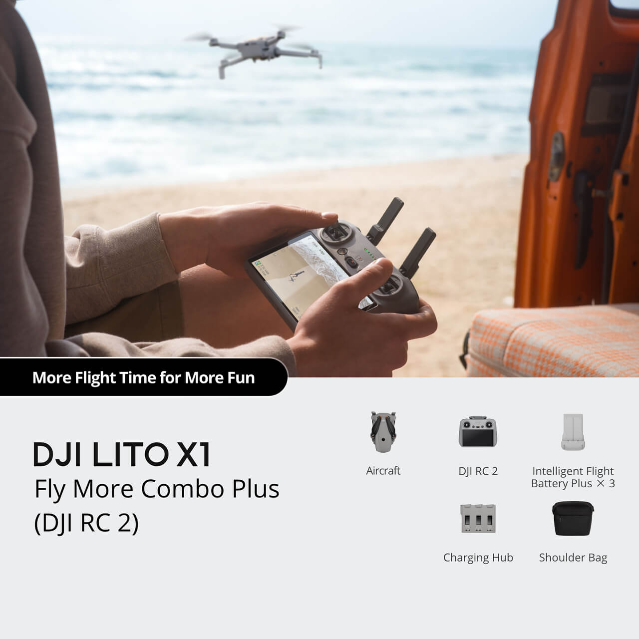 DJI LITO X1 FLY MORE COMBO (DJI RC 2)