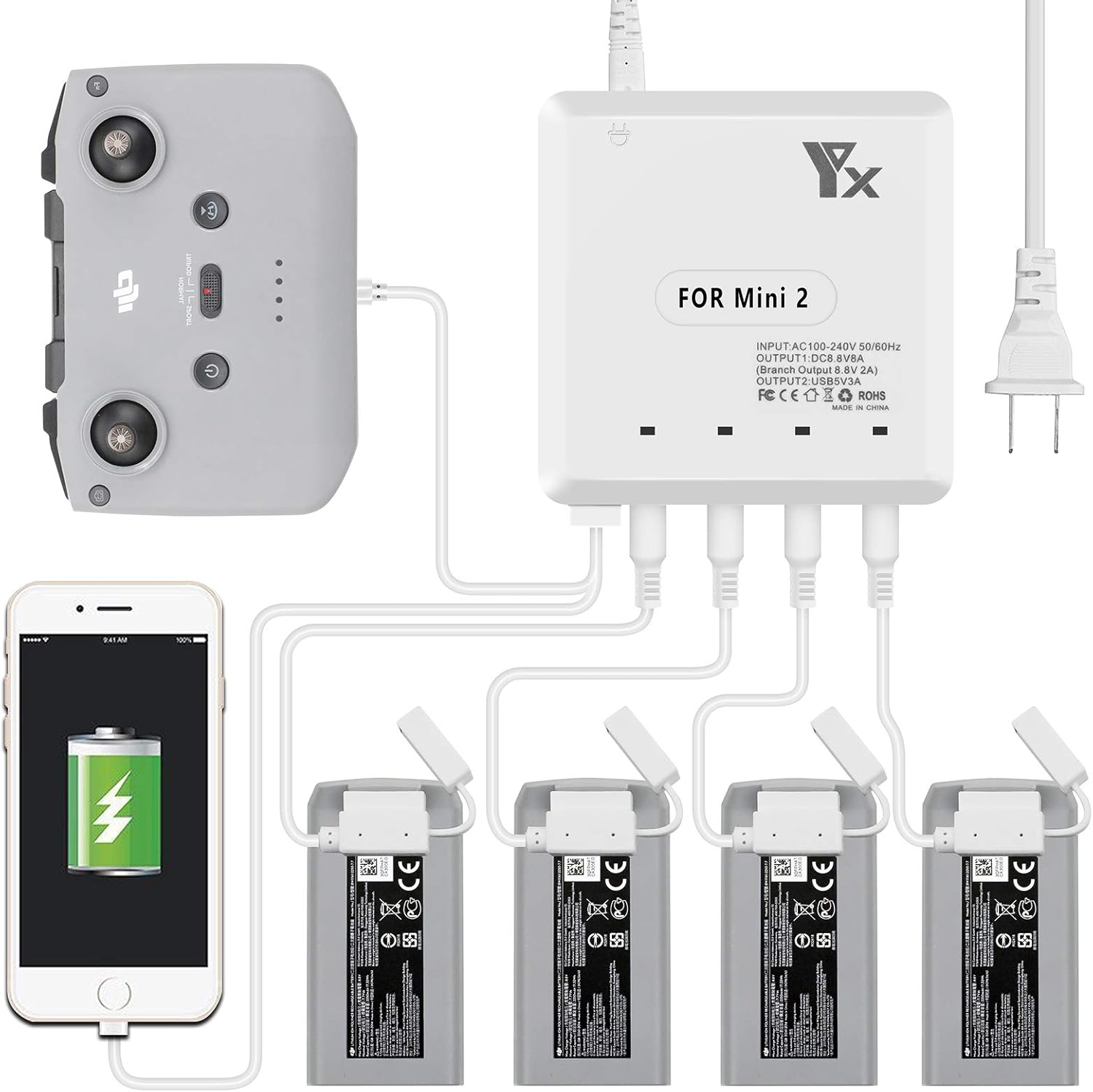 DJI Mini 2 Battery Parallel Charger
