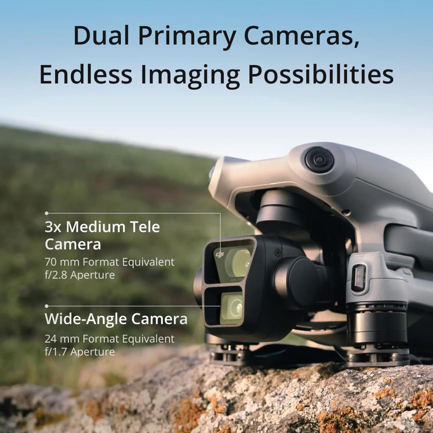 DJI Air 3 Fly More Combo with RC 2 Controller - Open box