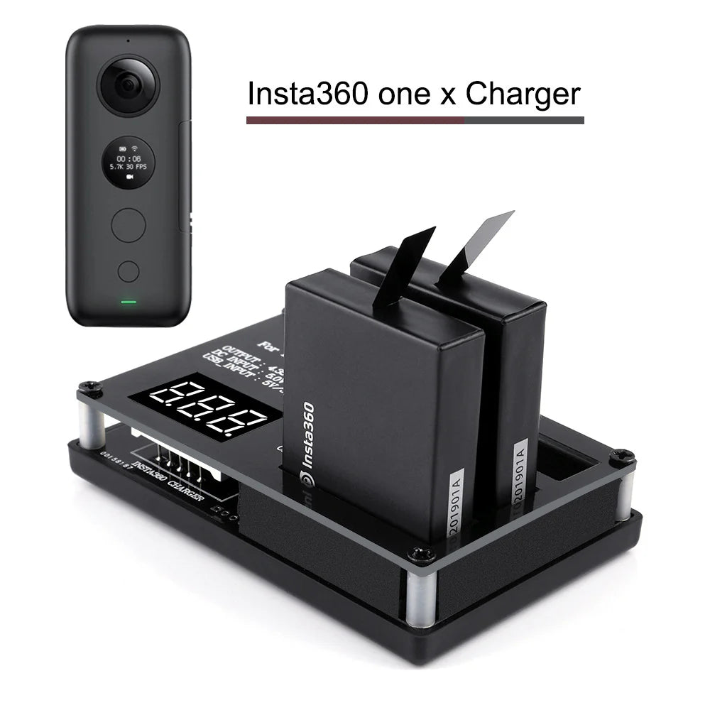 Rcharlance 3 in 1 Charger for Insta360 ONE X