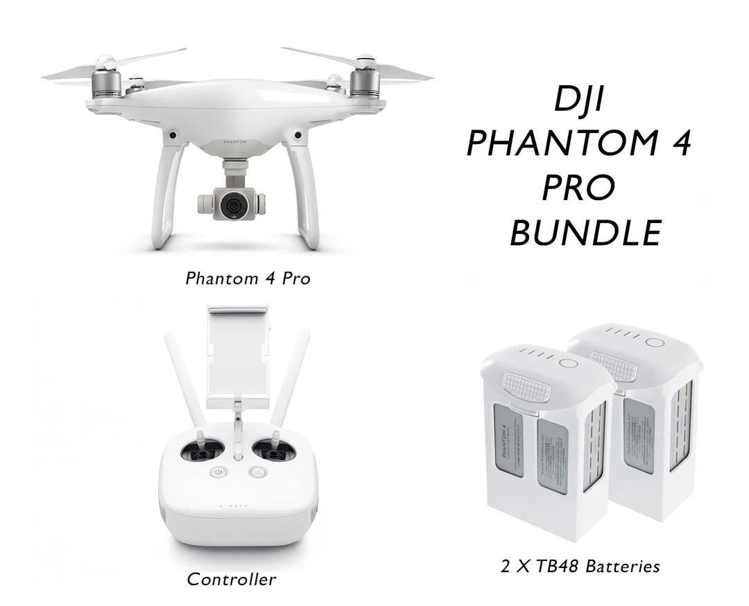 DJI Phantom 4 Pro Pre-Loved — 2 Batteries & iPad Mini