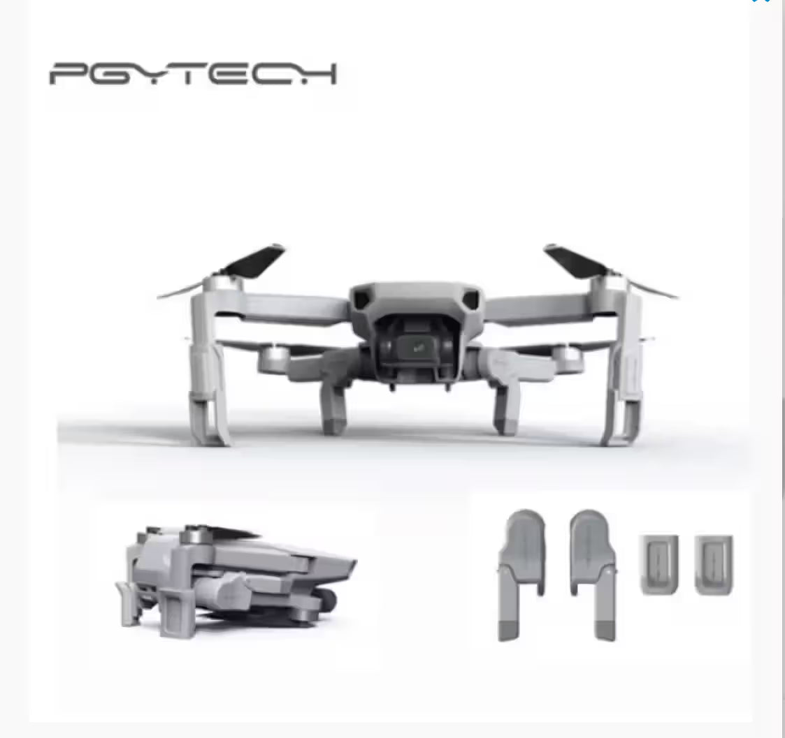 PGYTECH drone with additional parts on a white background