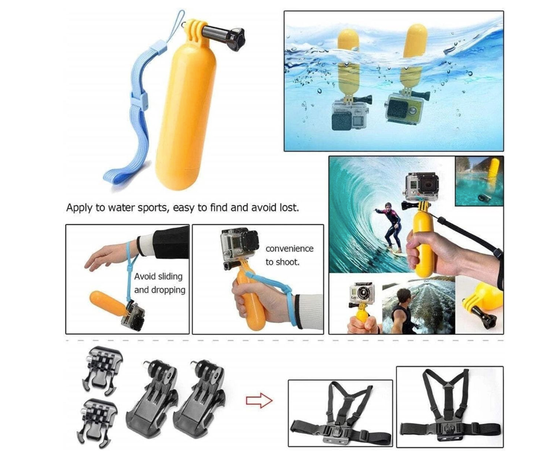 120 in 1 Accessory Kit Compatible with GoPro Hero & Osmo Action