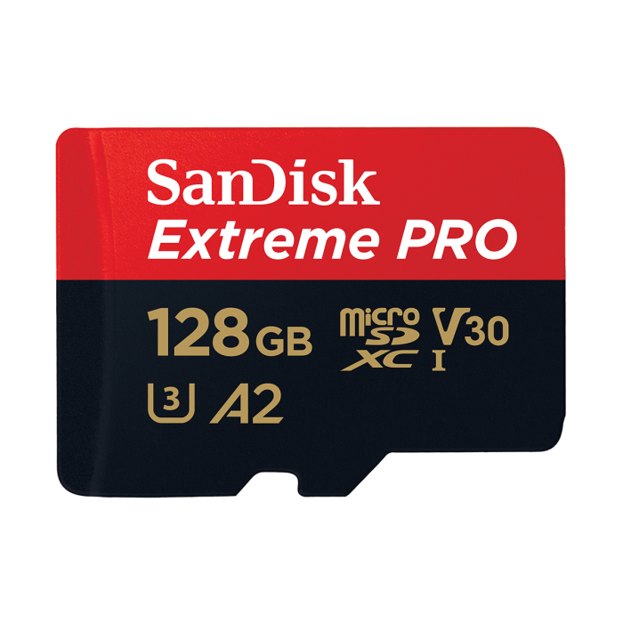 SanDisk Extreme Pro microSD UHS I Card 128GB 200MB/s